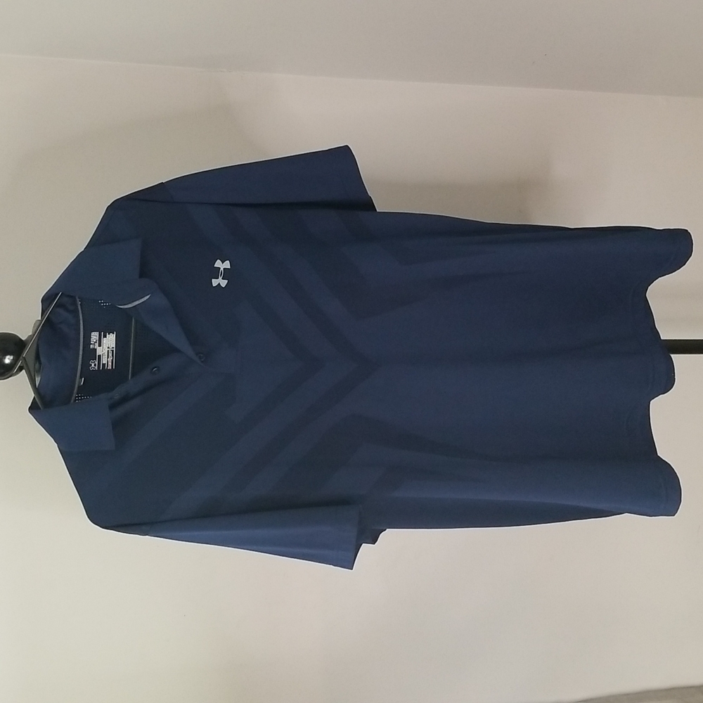 Mens Under Armour blue Golf shirt size XL
